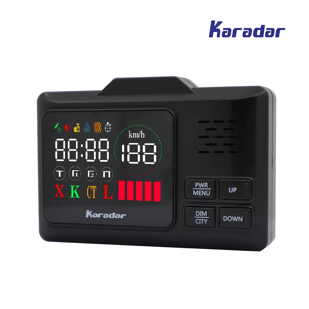 Karadar G 860 скорости автомобиля gps анти полицейский радар детектор предварительно