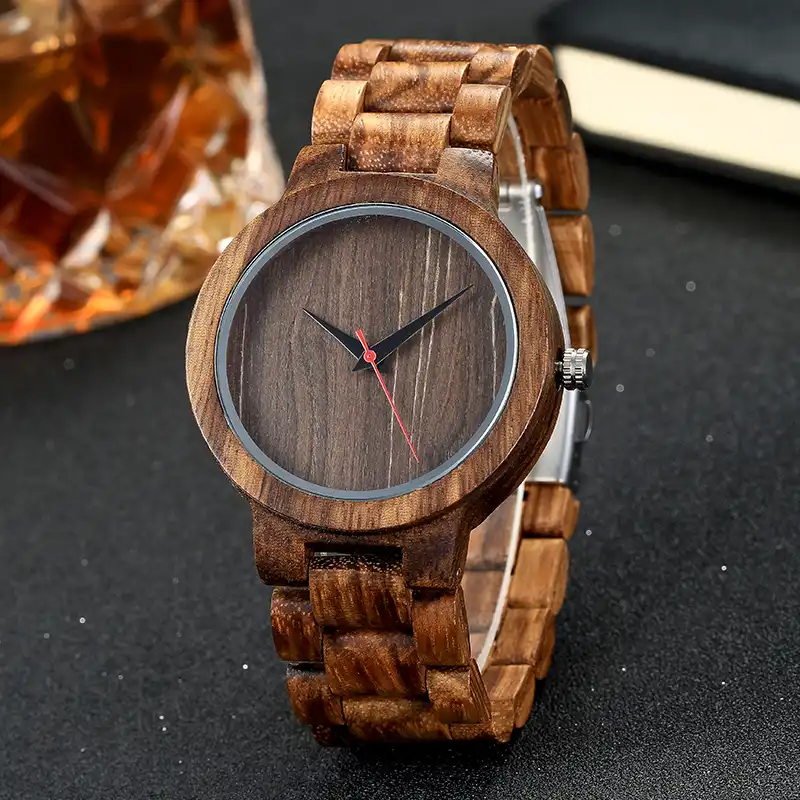 Relogios de madeira pulso feminino Outlet