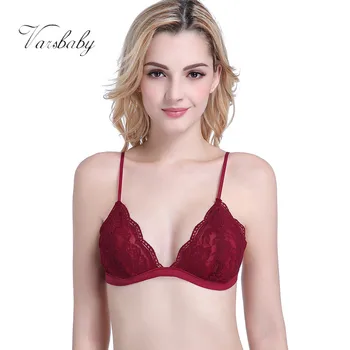 

Varsbaby Wire Free Lace Underwear Thin Cup Comfortable Bra For Women S M L