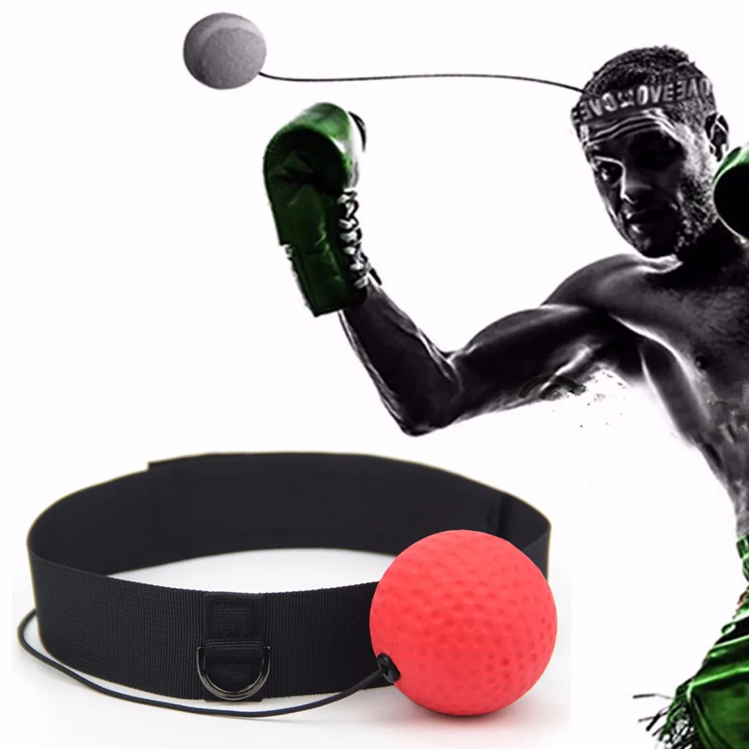 Boxing Fight PU Ball With Head Band for Reaction Speed Training Boxing Punch Exercise Rebound Ball Fright Equipment Fitness Ball