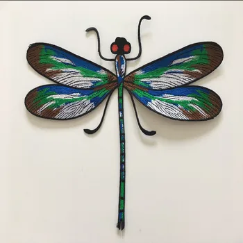 

5Pcs/Lot Embroidery Dragonfly Patches Clothing Iron Stick Sew Applique T-Shirt Clothes Decoration Embroidered Patch DIY Green