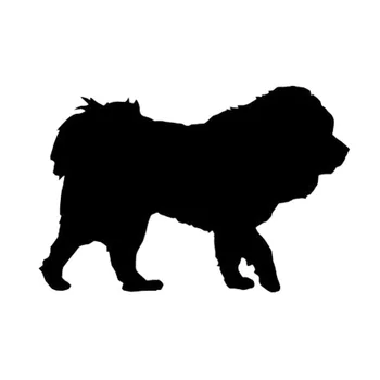 

12.7*8.5CM Tibetan Mastiff Dog Funny Window Decoration Animal Car Sticker Classic Motorcycle Decals C6-1733