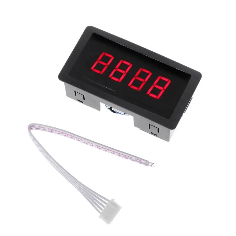 Digital Counter DC LED 4 Digit 0-9999 Up/Down Plus/Minus Panel Counter Meter with Cable
