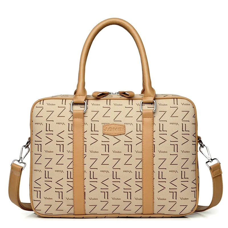 

Waterproof Briefcase PU Leather Laptop Case 13 14 15 Inch Computer Bag for Notebook Tablet Women Handbag