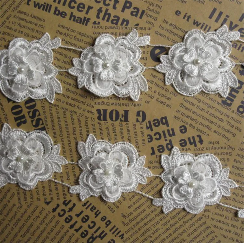 2 шт. лента из полиэстера с цветочной вышивкой|lace trim ribbon|trim ribbonribbon fabric |