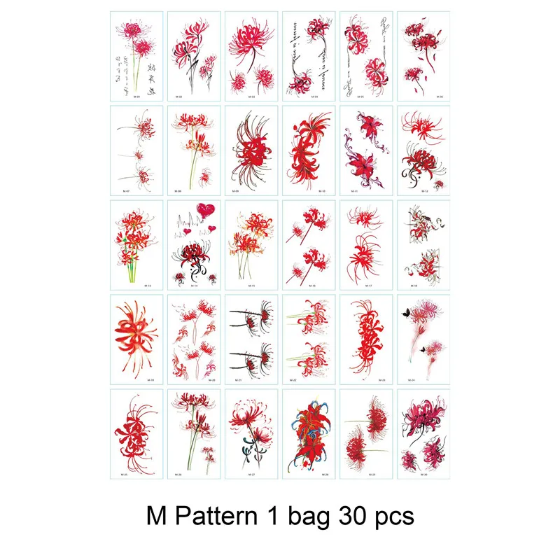 1 Bag 30 pcs DIY stationery stickers children Tattoo Stickers office stationery