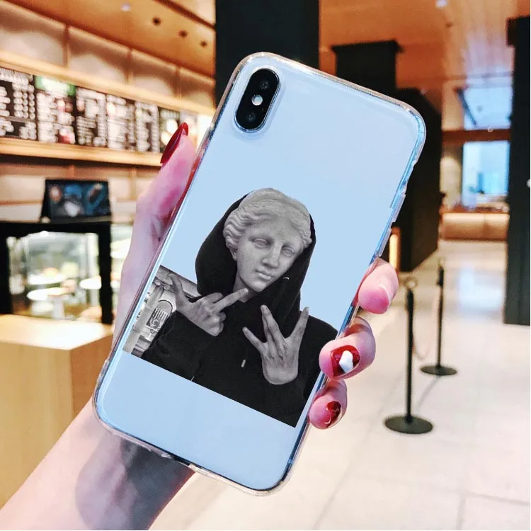 Мягкий чехол для телефона Art Fresco Michelangelo Creation of Adam для iPhone 11 Pro Max SE 5S 6 6s 7 8 Plus X XR XS MAX - Цвет: TPU