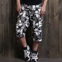 Мужские камуфляжные шорты Карго большого размера, новые модные летние мужские армейские зеленые рабочие шорты, короткие штаны, размер 46