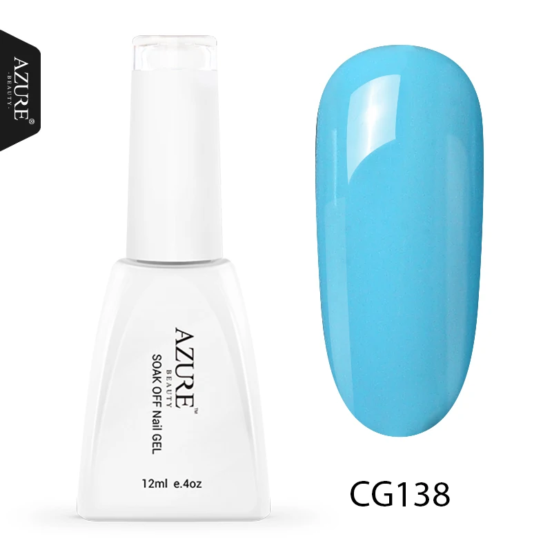 Azure beauty гель для нейл-арта, долговечный салонный УФ-гель для ногтей, впитывающий блеск, блестящий светодиодный Гель-лак, Полупостоянный лак - Цвет: CG138