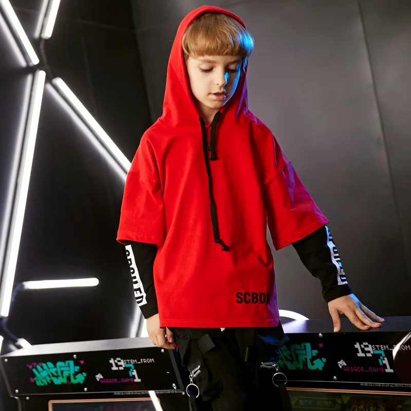 Cheap Stage Competition Korean Style Jazz Hiphop Dance Costume Hip Hop Clothes Children Pop Street Dance Wear Suit for Kids Boys Girls