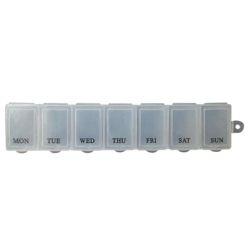 

1pc 7 Days Storage Organizer Container Case Pill Box Splitters Weekly Tablet Pill Medicine Box Random Color