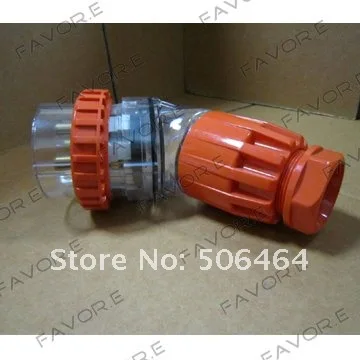 

*50A 3 phase 5pin water proof angled male plug switchgear IP66 56PA550
