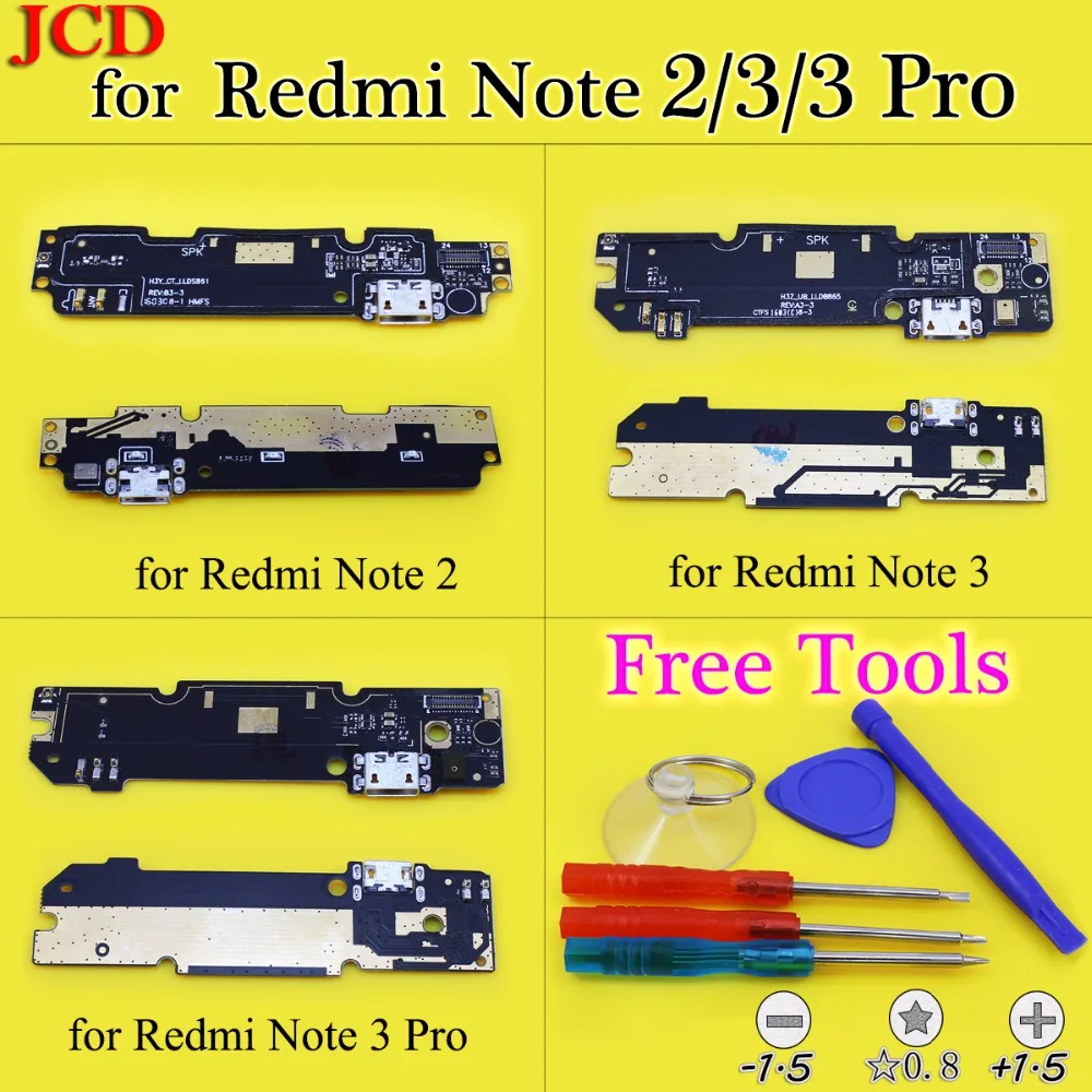 

JCD Microphone Module + USB Charging Port Board Flex Cable Dock Connector Parts For Xiaomi Redmi Note 3 Pro phone+Tool