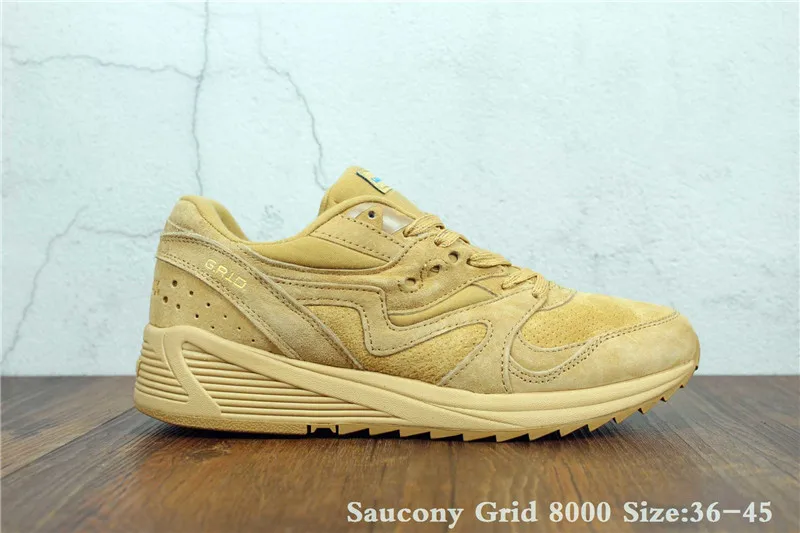 

New Arrivals Saucony Grid 8000 "Desert" Men's Running Shoes Sneakers Tan Color Saucony Men's Sports Shoes Eur Size 40-45