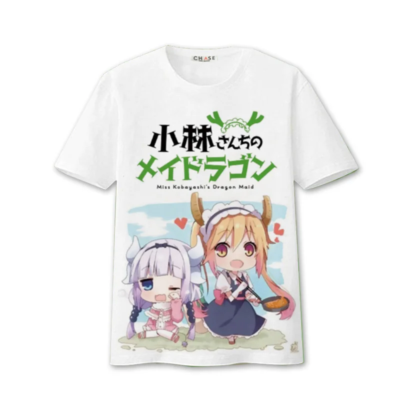 Coshome Kobayashi-san Chi No Maid Dragon Maid Kanna Kamui Toru T-shirts Cosplay Costumes T Shirts Men Women Tops Short Sleeves (5)