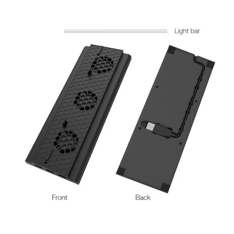 Вертикальная подставка с охлаждающим вентилятором для Xbox one X консоли 3 USB портами