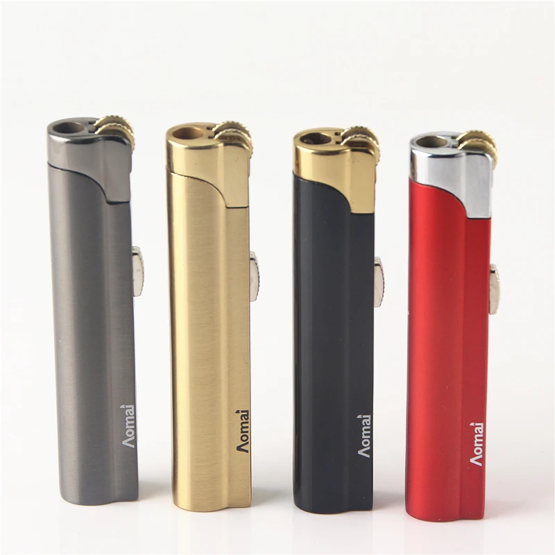 Cigarette Accessories Simple fashion Butane gas windproof torch lighter