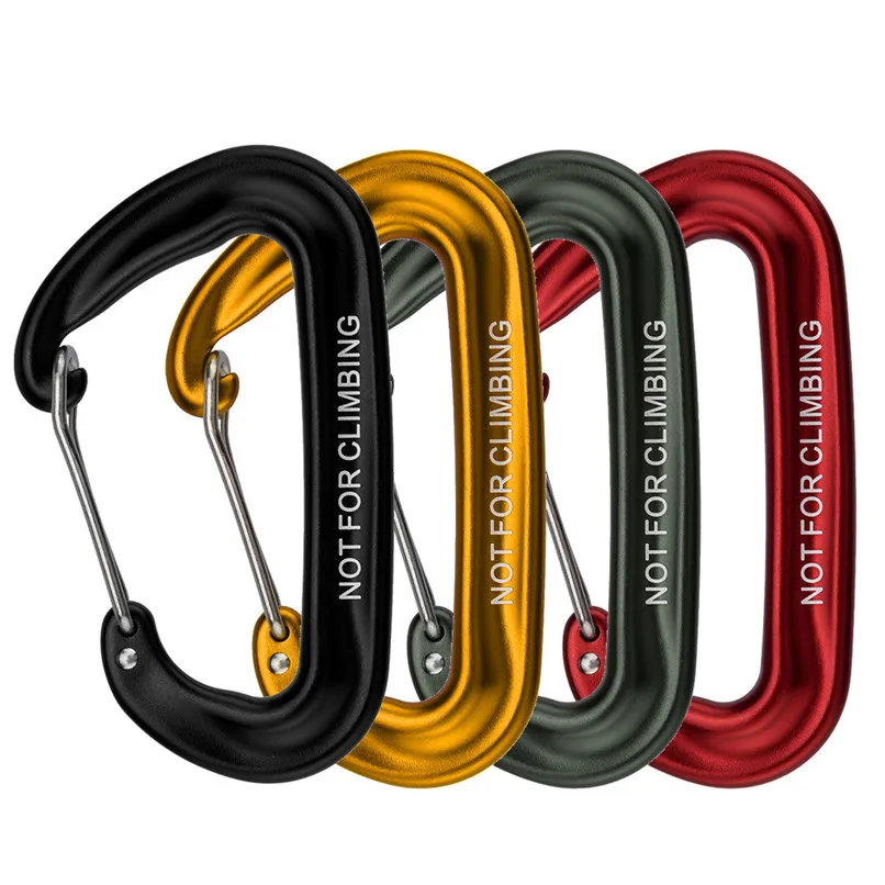 

Climbing Carabiner Outdoor Tools Climbing Backpack Hook 12KN Spring Clip Keychain Carabiner Hammock Hook #2H14