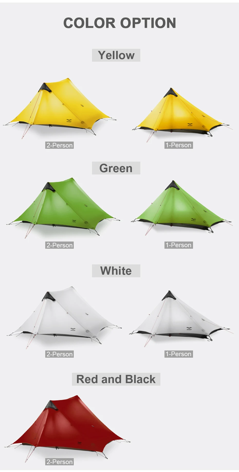 Estações de Mier Pólo de Trekking Barraca de Mochila de 3 Ultraleve para 1 Pessoa Pessoas Não Está Incluído 2 ou 3 3 3 estações para 1 pessoa, 2 pessoas