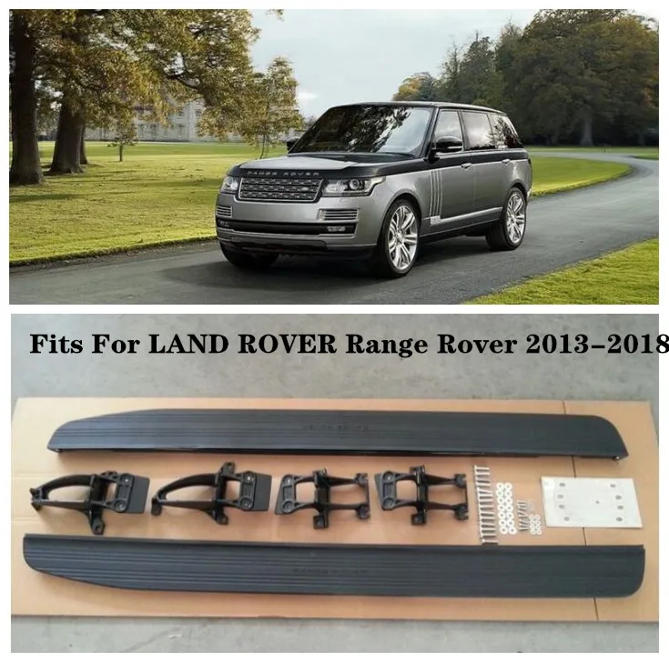 

High Quality Aluminum alloy Car Running Board Side Step Nerf Bar Pedals Fits For LAND ROVER Range Rover 2013-2018
