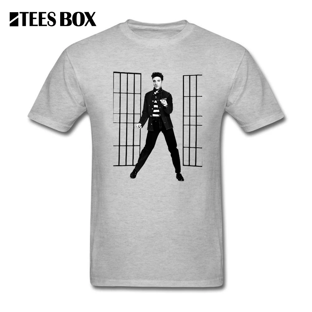 Для мужчин повседневные футболки Элвис Пресли jailhouse Rock рок-музыка непринужденный