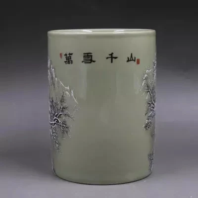 Qing Dynasty Tongzhi система года, пастель, Снежная ручка, дом, антикварный дом, фарфор