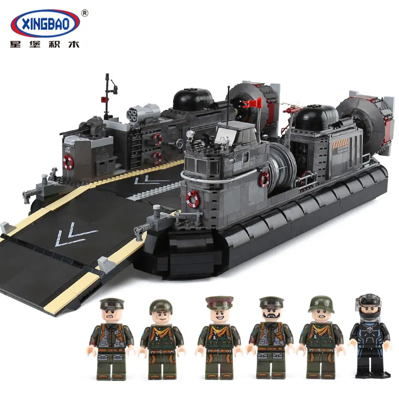 

XINGBAO 06019 Genuine Military Series The Amphibious Transport Ship Set Building Bricks Blocks legoingly Toys As Christmas Gifts