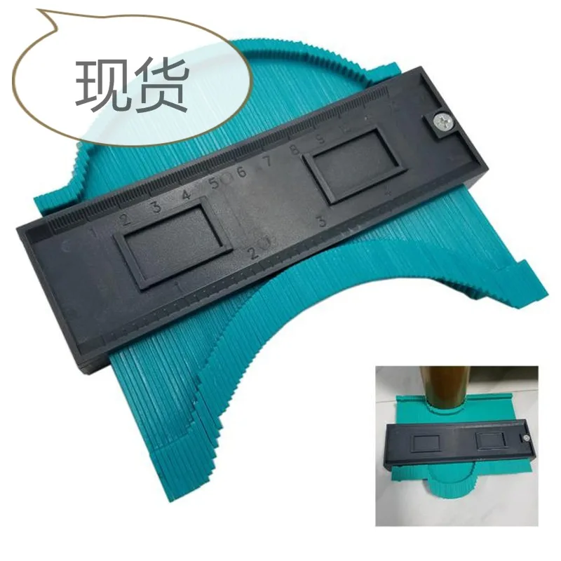 

5/10inch Contour Profile Gauge Tiling Laminate Tiles Edge Shaping Wood Measure Ruler ABS Contour Gauge Duplicator Tool Parts