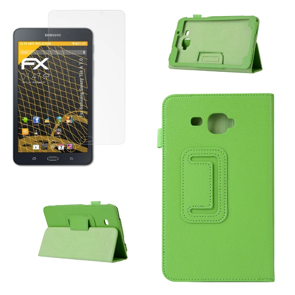 

Ultra Slim Litchi Folio Stand Leather Protective Cover Case For Samsung Galaxy Tab J Max 7.0 T285 T285YD T280 + Screen Protector