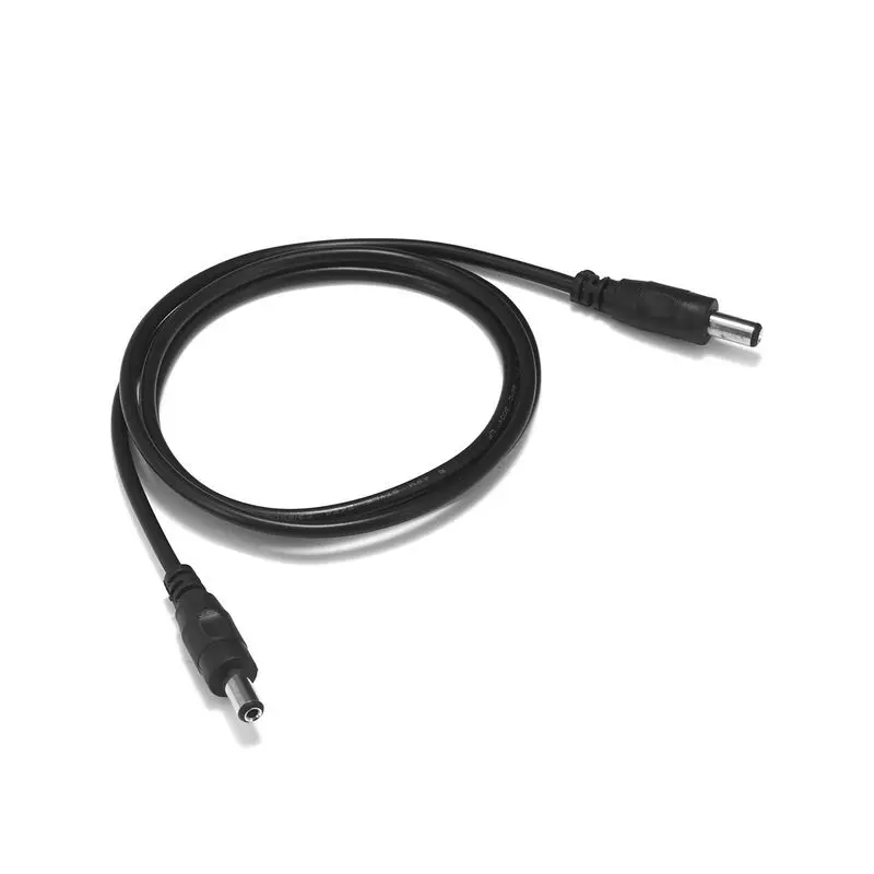 

Male to Male DC 12V Power Extension Cable 5.5mm x 2.1mm 1m DC Jack Male Plug Connector Power Wires For LED Strip Controller