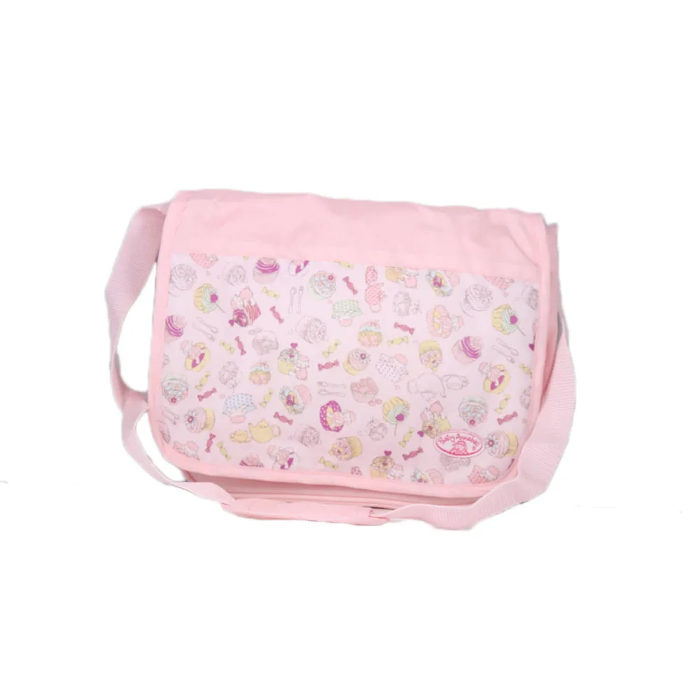 Doll Accessories Bag For 43cm Baby Born Zapf Doll Pink Single Shoulder