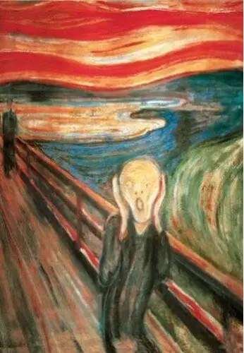 

THE SCREAM - MUNCH ART SILK POSTER Decorative Wall paint 24x36inch