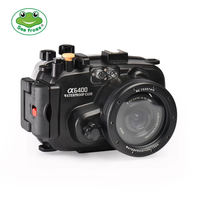 ソニーA6400カメラハウジング防水ipx 8ダイビング深さ40m写真自由に 