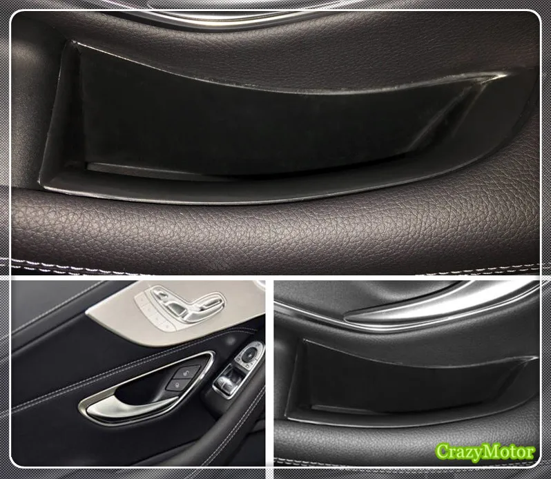 Two door Car side door glove storage box case organizer holder tray For