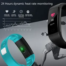 Smart Wristband blood pressure blood oxygen measurement fitness activity tracker Notification Armbands Step Tracker High Bright