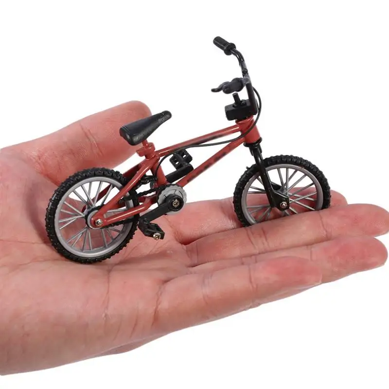 Finger Bike Functional Nini Mountain Sport Bike Miniature Metal Toys Game For Kids Boys Red 1PC