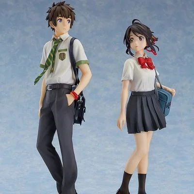 Best Offers Anime Your Name Tachibana Taki Miyamizu Mitsuha Japanese Anime Figures One Piece Action Figure Pvc Figures Model Collection