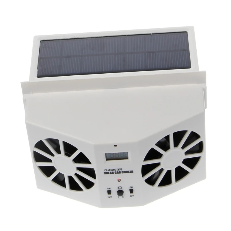 

Drop Ship Solar Power Car Window Windshield Auto Air Vent Cooling Exhaust Dual Fan System Cooler