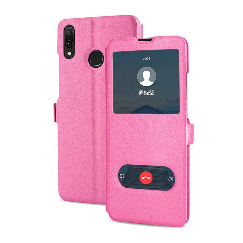 For Samsung A50 Case Flip PU Leather Cover View Window Stand Case For Samsung Galaxy A30 A20 A10 A40 A50 A70 Phone Back Cover