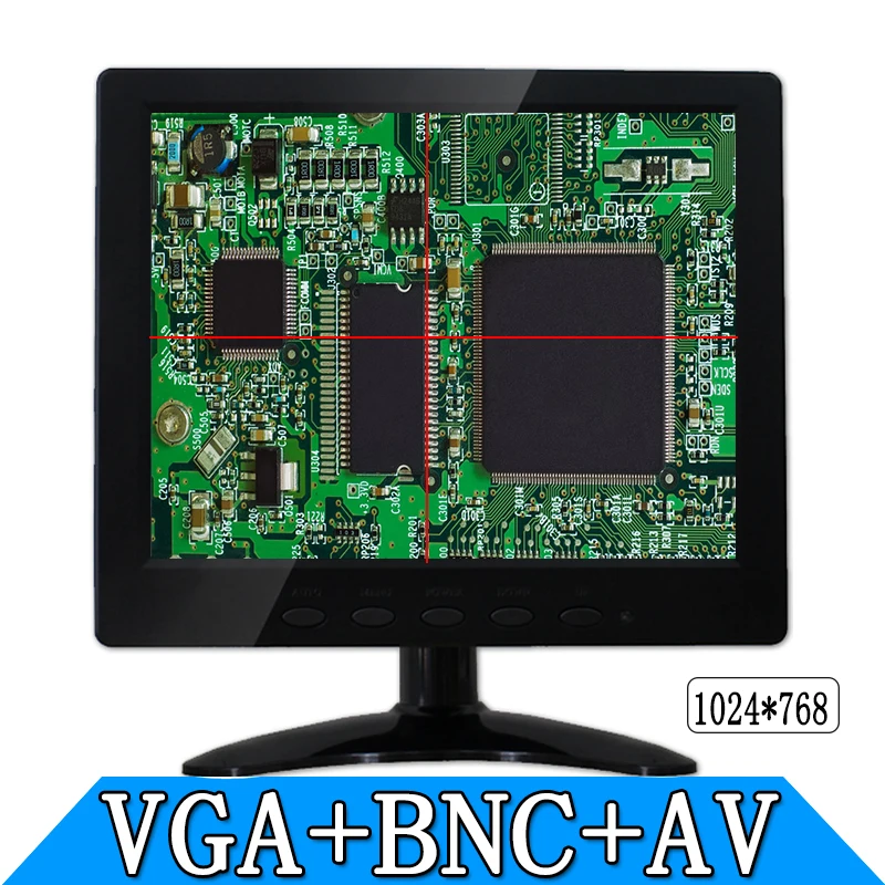 8 Inches Of Instruments And Equipment Security Monitoring Equipment Reticle Hd LCD Monitor