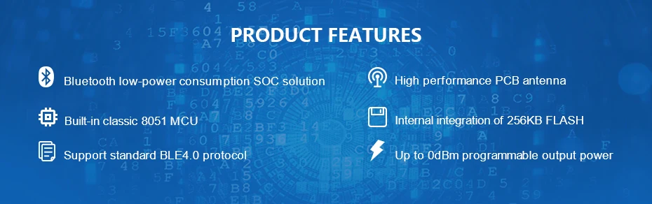 Модуль Bluetooth 2,4 ГГц CC2541 Ble 4,0 ibeacon радиочастотный передатчик приемник E104-BT01 SMD iot SPI 2,4 ГГц беспроводной модуль приемопередатчика