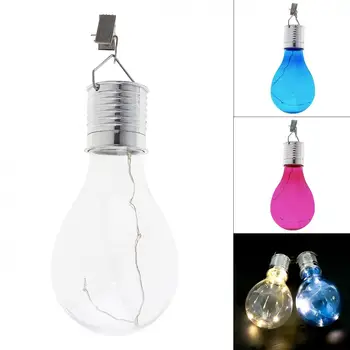

3 Colors Home Garden Solar Decorative Light Bulb Waterproof Rotating for Outdoor / Garden / Camping / Christmas