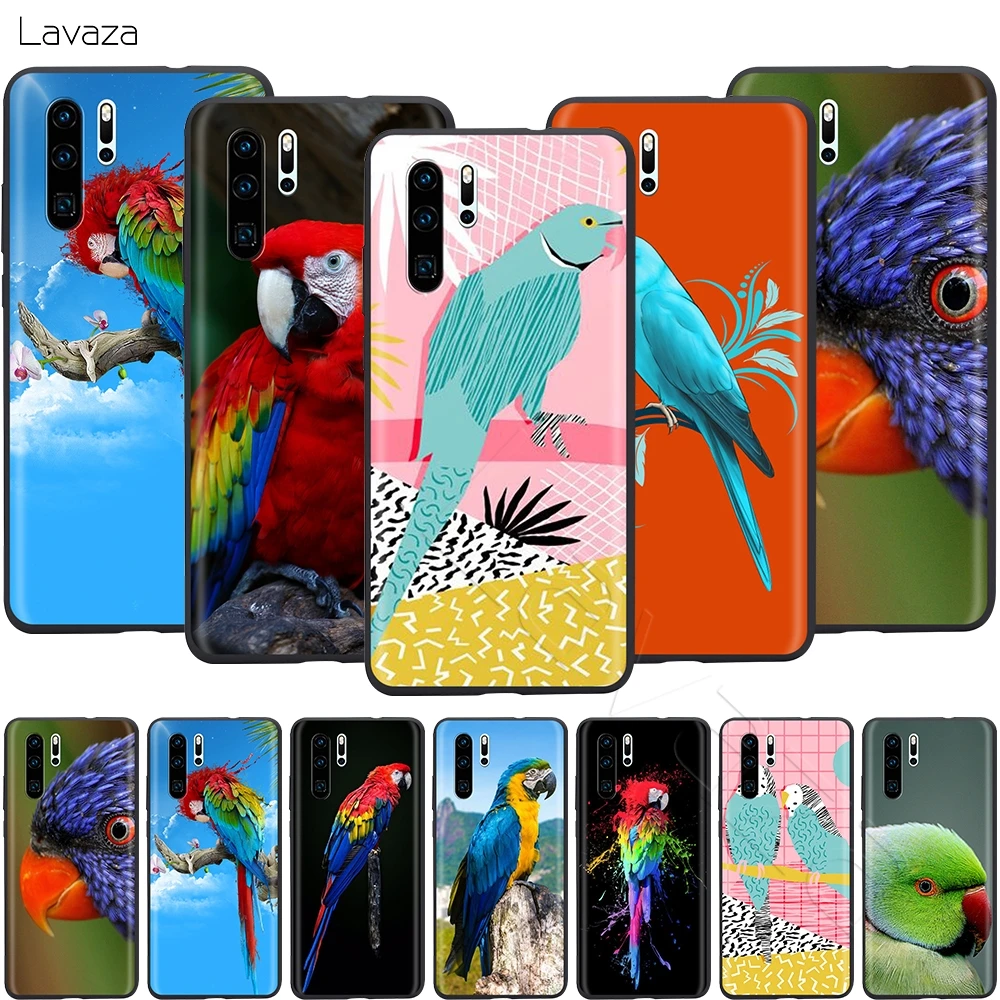 Lavaza Blue Ringneck Parrot Case for Huawei Mate Y7 Y9 P8 P9 P10 P20 P30 Lite Pro P Smart Mini 2017 2019 |