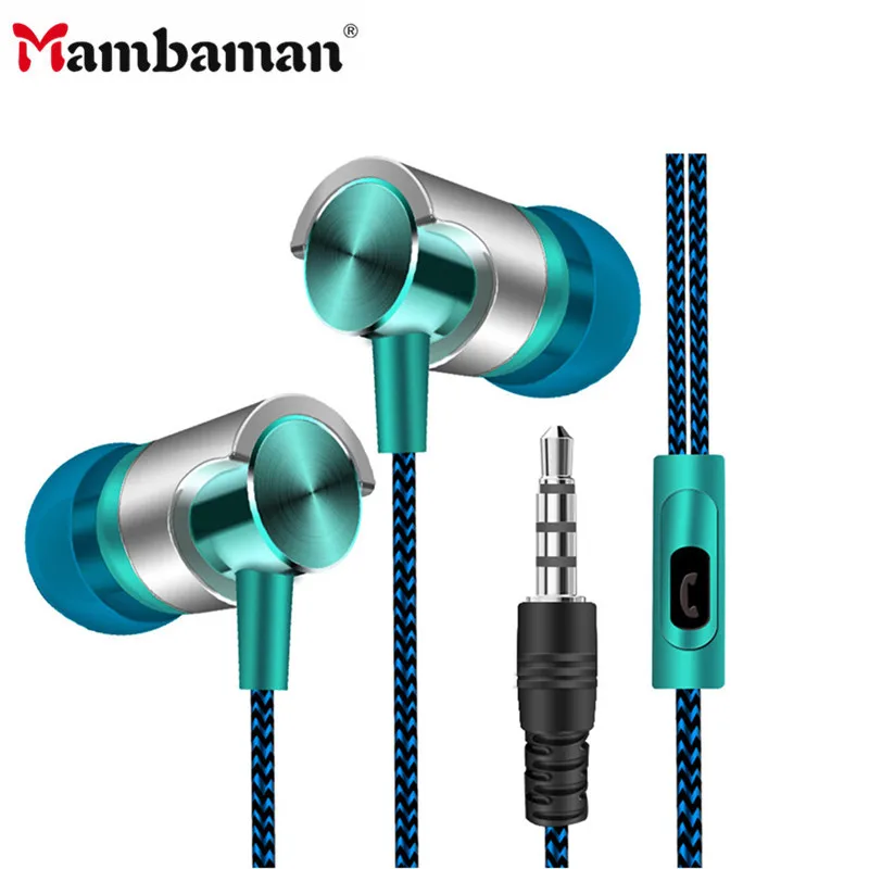 

Mambaman M02 In-ear Stereo Earphone Headset 3.5mm with Mic Earbuds for iPhone, SamSung,Huawei,Xiaomi and More Fone De Ouvido