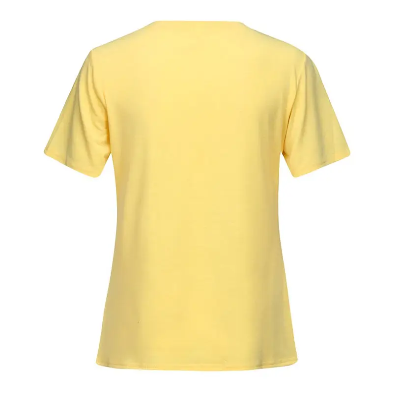 New Fashion Women Summer VintageShort Sleeve Brief Tops Causal Daily Printed Shirt  T Shirt Tee Top #4F10 (2)