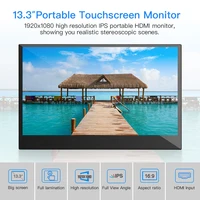 מחשב נייד Eyoyo 13.3" VAG צג LCD EM13K 1920x1080 גיימינג IPS צג תואם לתצוגה צג VGA נייד מחשב קונסולת משחקים (5)