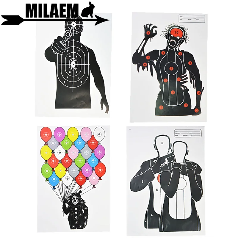 

10Pcs Archery Shooting Targets Paper Game High Quality 12x17inch Hunting Practice Archery Accessory
