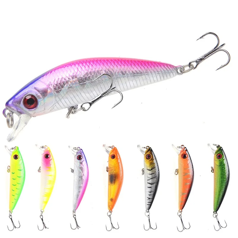 Fishing lure 1pcs Pike Bait Minnow 7cm 7g Jerkbait Deep Swim Wobblers Crankbait