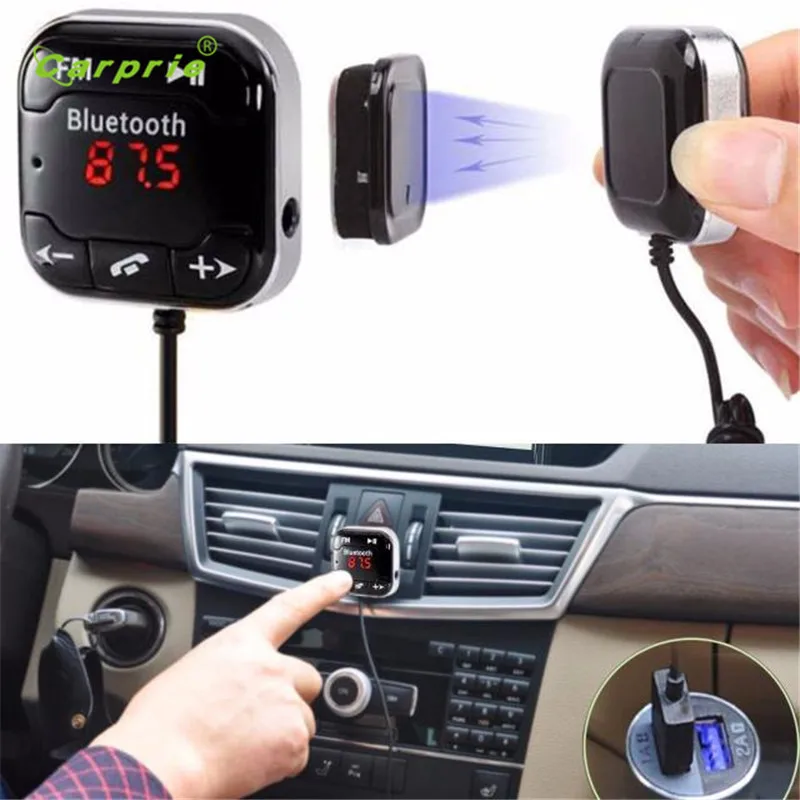 Auto car styling car styling Car Kit Wireless font b Bluetooth b font FM Transmitter MP3