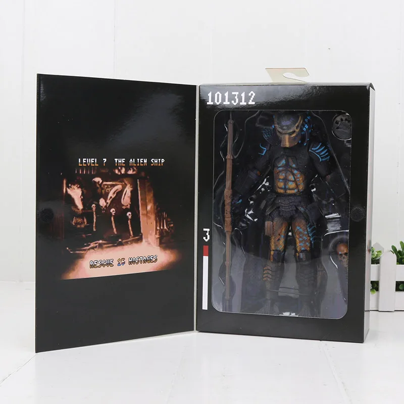 7," NECA Predator Ultimate 30th Anniversary Jungle Hunter ПВХ фигурка охотника за джунглями Unmasked Коллекционная модель игрушки куклы